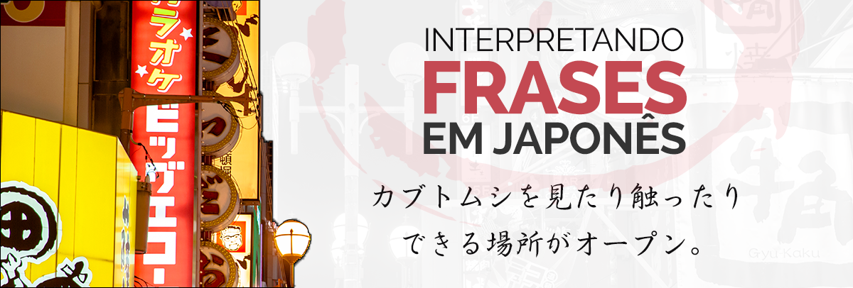 Olhar e tocar nos besouros… | Interpretando Frases em Japonês